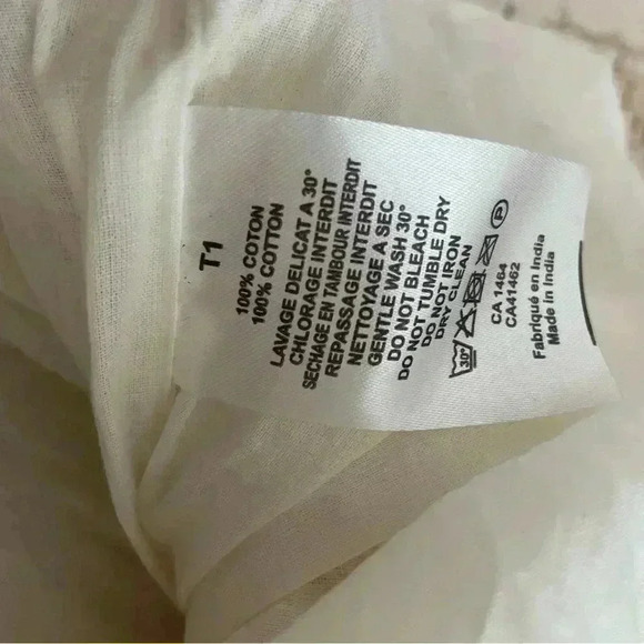 Des Petits Hauts Gold & Cream Babydoll Tank Size Small - Picture 7 of 9